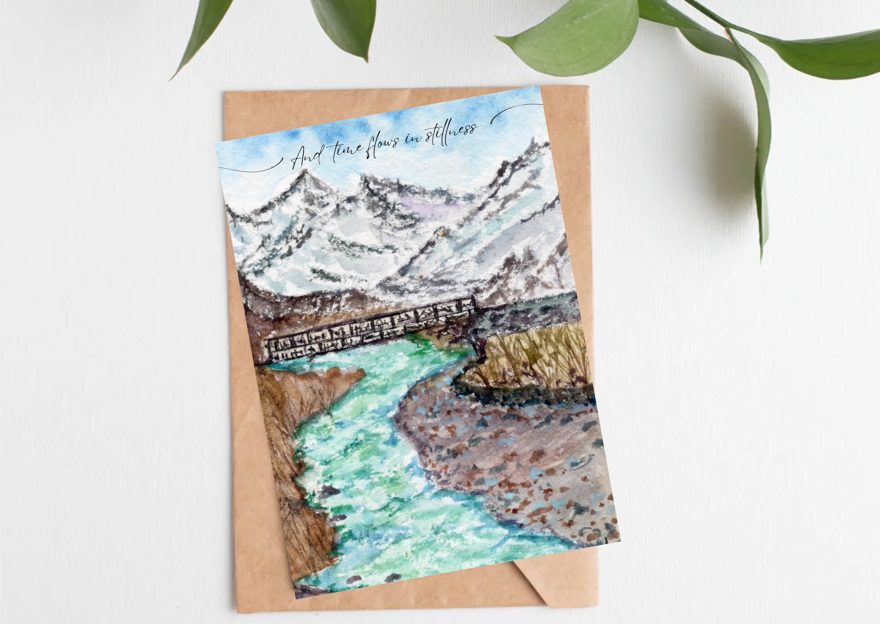 Spiti Valley: Flowing in Stillness — A6 Postcards by Aishwarya Ashok
